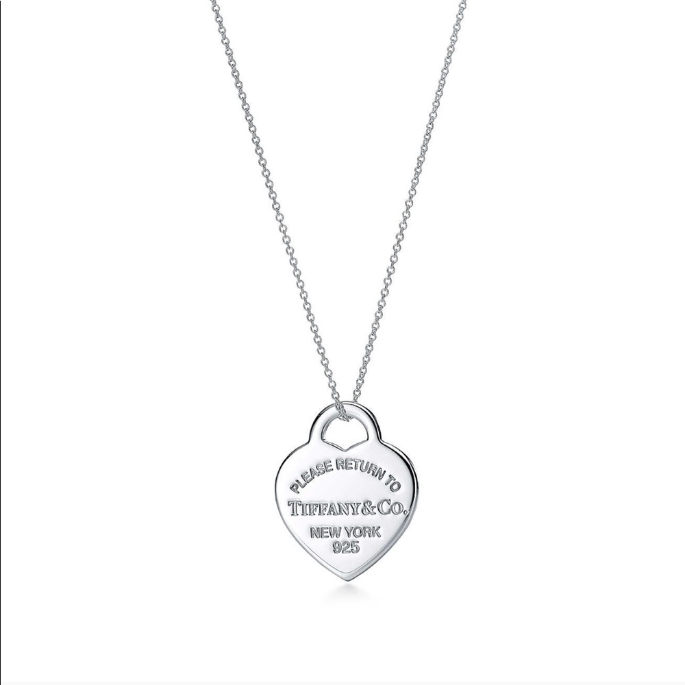 Tiffany & Co. heart tag charm and chain